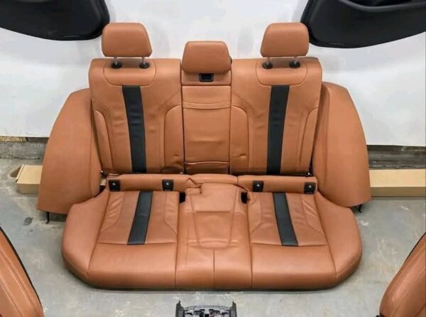 OEM BMW F90 M5 Door Panels Seats Front Rear Armrest Merino Brown Interior SET - Image 3