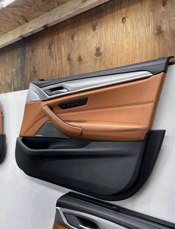 OEM BMW F90 M5 Door Panels Seats Front Rear Armrest Merino Brown Interior SET - Image 10