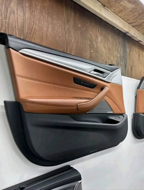 OEM BMW F90 M5 Door Panels Seats Front Rear Armrest Merino Brown Interior SET - Image 5