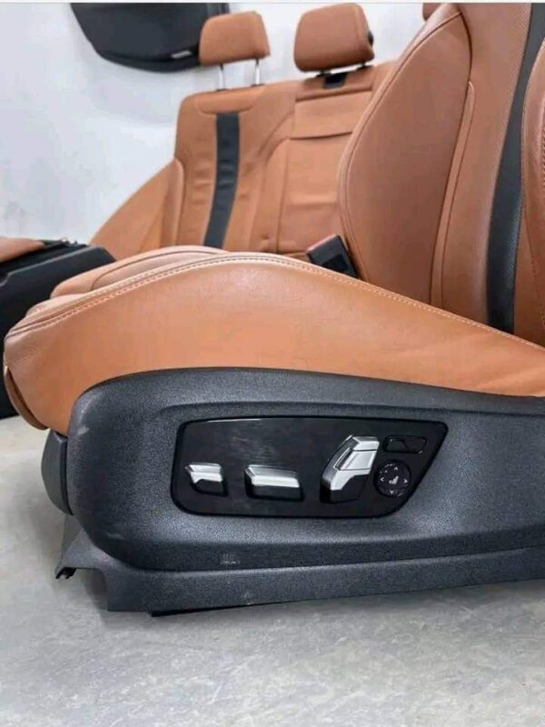 OEM BMW F90 M5 Door Panels Seats Front Rear Armrest Merino Brown Interior SET - Image 15