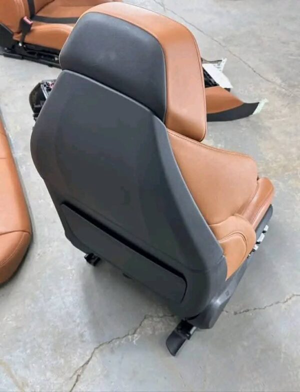 OEM BMW F90 M5 Door Panels Seats Front Rear Armrest Merino Brown Interior SET - Image 14