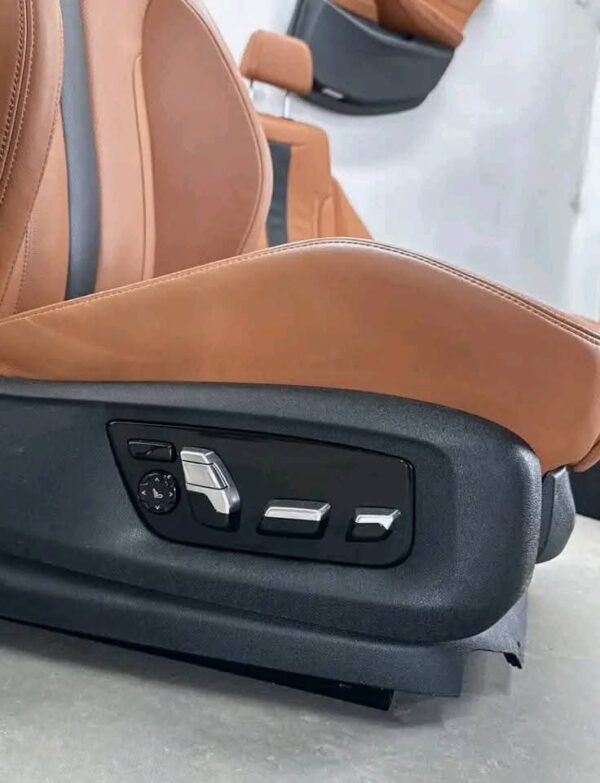 OEM BMW F90 M5 Door Panels Seats Front Rear Armrest Merino Brown Interior SET - Image 17