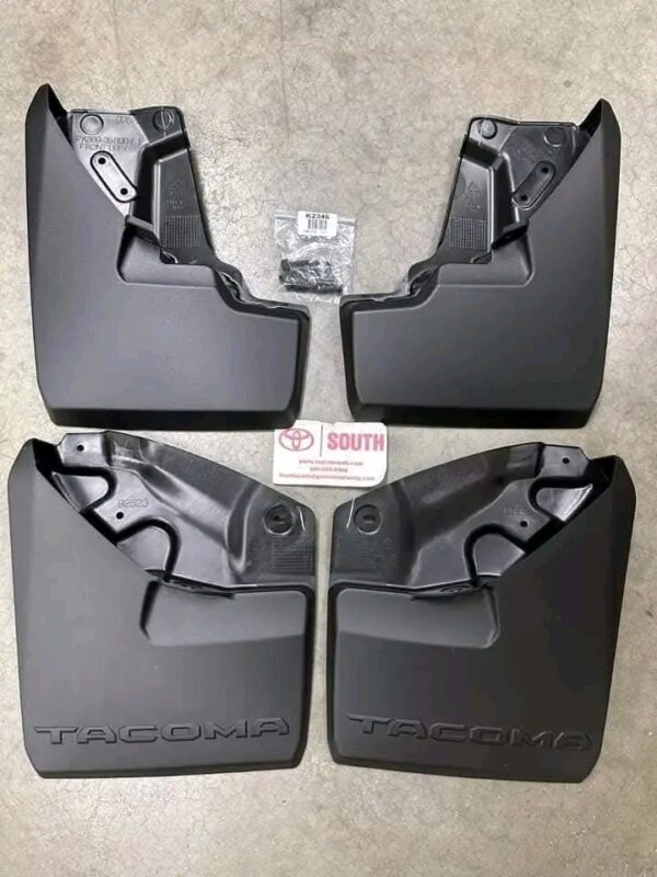 2024 TACOMA MUDGUARD MUD FLAP SET FRONT & REAR GENUINE TOYOTA PK389-35R00-P1 - Image 2