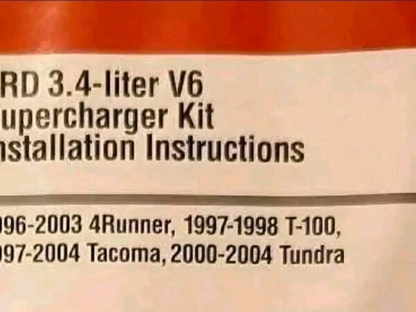 OEM Toyota TRD Supercharger. 3.4L New in box complete.  - Image 2