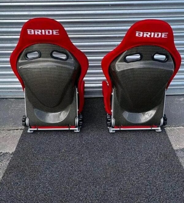 Brand new highly reclinable Bride Supra bucket seats - Image 3