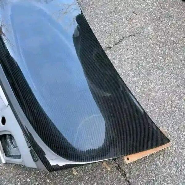 BMW E46 M3 01-06 Coupe ECS Tuning Carbon Fiber Painted Titan Silver CSL Trunk - Image 5